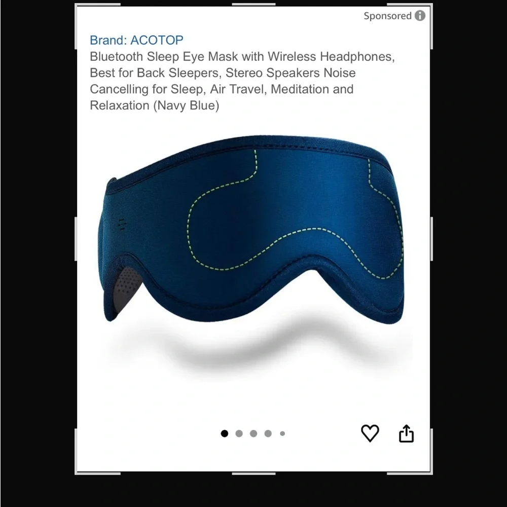Man o man, lots of offers.Bluetooth Sleep Mask - Dark Blue. Bx 4